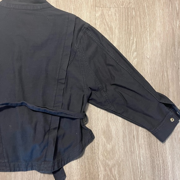 FRAME Charcoal Tie Jacket - Picture 4 of 4